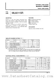 ML60115R datasheet pdf Mitsubishi Electric Corporation