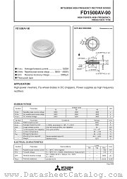 FD1500AV-90 datasheet pdf Mitsubishi Electric Corporation