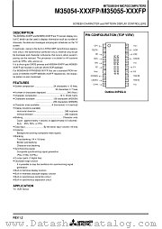 M35054-XXXFP datasheet pdf Mitsubishi Electric Corporation