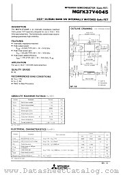 MGFK37V4045 datasheet pdf Mitsubishi Electric Corporation
