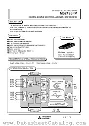M62498FP datasheet pdf Mitsubishi Electric Corporation