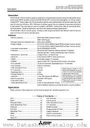 M30803FGGP datasheet pdf Mitsubishi Electric Corporation