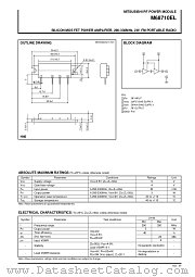 M68710EL datasheet pdf Mitsubishi Electric Corporation