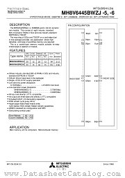MH8V6445BWZJ-6 datasheet pdf Mitsubishi Electric Corporation