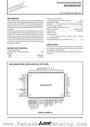 M37920S4CGP datasheet pdf Mitsubishi Electric Corporation