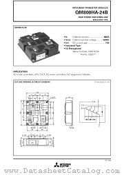 QM800HA-24B datasheet pdf Mitsubishi Electric Corporation
