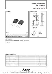 FK14SM-9 datasheet pdf Mitsubishi Electric Corporation