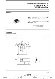 RM20HA-XXF datasheet pdf Mitsubishi Electric Corporation