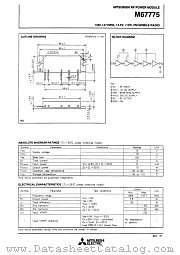 M67775 datasheet pdf Mitsubishi Electric Corporation