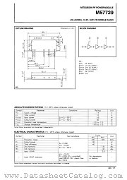 M57729 datasheet pdf Mitsubishi Electric Corporation