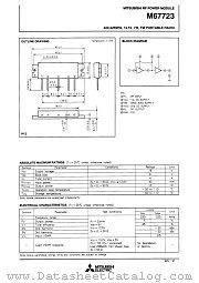 M67723 datasheet pdf Mitsubishi Electric Corporation