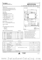 MGFC45V3436A datasheet pdf Mitsubishi Electric Corporation