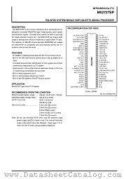 M52727SP datasheet pdf Mitsubishi Electric Corporation