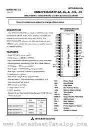 M5M4V64S40ATP-10 datasheet pdf Mitsubishi Electric Corporation
