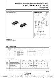 SA01 datasheet pdf Mitsubishi Electric Corporation