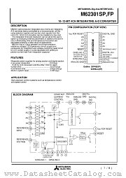 M62301SP datasheet pdf Mitsubishi Electric Corporation