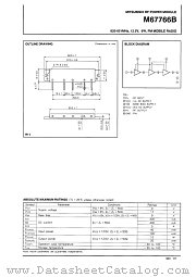 M67766B datasheet pdf Mitsubishi Electric Corporation