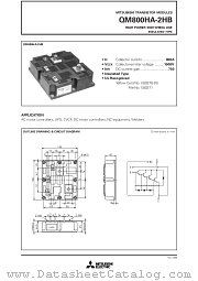 QM800HA-2HB datasheet pdf Mitsubishi Electric Corporation