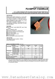 FU-68PDF-V520MXXB datasheet pdf Mitsubishi Electric Corporation