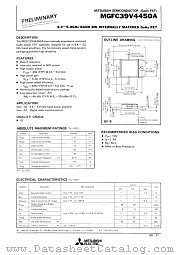 MGFC39V4450A datasheet pdf Mitsubishi Electric Corporation