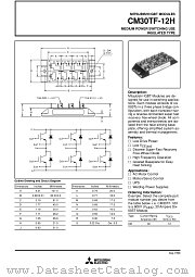 CM30TF-12H datasheet pdf Mitsubishi Electric Corporation