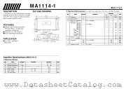 MA1114-1 datasheet pdf Mitsubishi Electric Corporation
