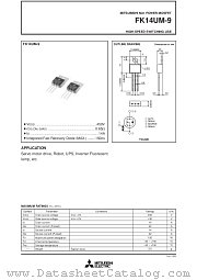 FK14UM-9 datasheet pdf Mitsubishi Electric Corporation