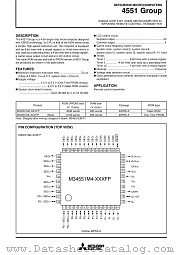M34551M4-XXXFP datasheet pdf Mitsubishi Electric Corporation
