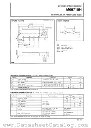 M68710H datasheet pdf Mitsubishi Electric Corporation