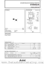 CT25ASJ-8 datasheet pdf Mitsubishi Electric Corporation