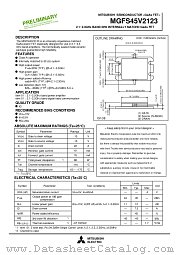 MGFS45V2123 datasheet pdf Mitsubishi Electric Corporation