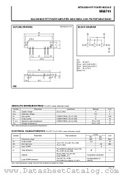 M68741 datasheet pdf Mitsubishi Electric Corporation