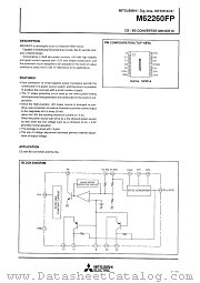 M62260FP datasheet pdf Mitsubishi Electric Corporation