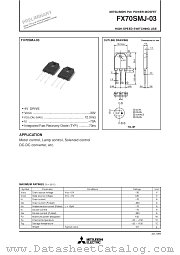 FX70SMJ-03 datasheet pdf Mitsubishi Electric Corporation
