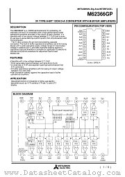 M62366GP datasheet pdf Mitsubishi Electric Corporation