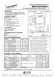 MGFC45V5964A datasheet pdf Mitsubishi Electric Corporation