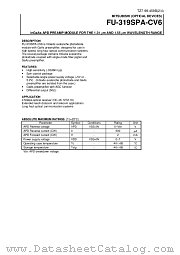 FU-319SPA-CV6 datasheet pdf Mitsubishi Electric Corporation