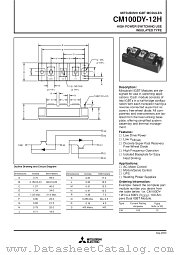 CM100DY-12H datasheet pdf Mitsubishi Electric Corporation