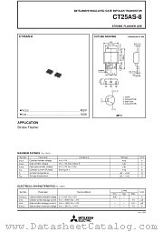 CT25AS-8 datasheet pdf Mitsubishi Electric Corporation