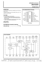 M52723ASP datasheet pdf Mitsubishi Electric Corporation