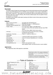 M30201F6TFP datasheet pdf Mitsubishi Electric Corporation