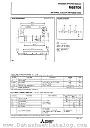 M68706 datasheet pdf Mitsubishi Electric Corporation