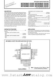 M37905M8C-XXXFP datasheet pdf Mitsubishi Electric Corporation