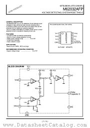 M62032AFP datasheet pdf Mitsubishi Electric Corporation