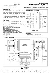 M5M512R88DJ-10 datasheet pdf Mitsubishi Electric Corporation