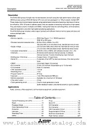 M16C/62A GROUP datasheet pdf Mitsubishi Electric Corporation