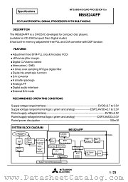 M65824AFP datasheet pdf Mitsubishi Electric Corporation