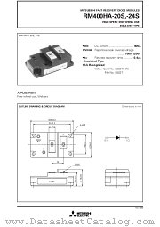 RM400HA-24S datasheet pdf Mitsubishi Electric Corporation