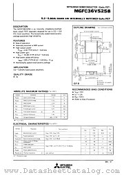MGFC36V5258 datasheet pdf Mitsubishi Electric Corporation