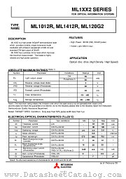 ML120G2 datasheet pdf Mitsubishi Electric Corporation